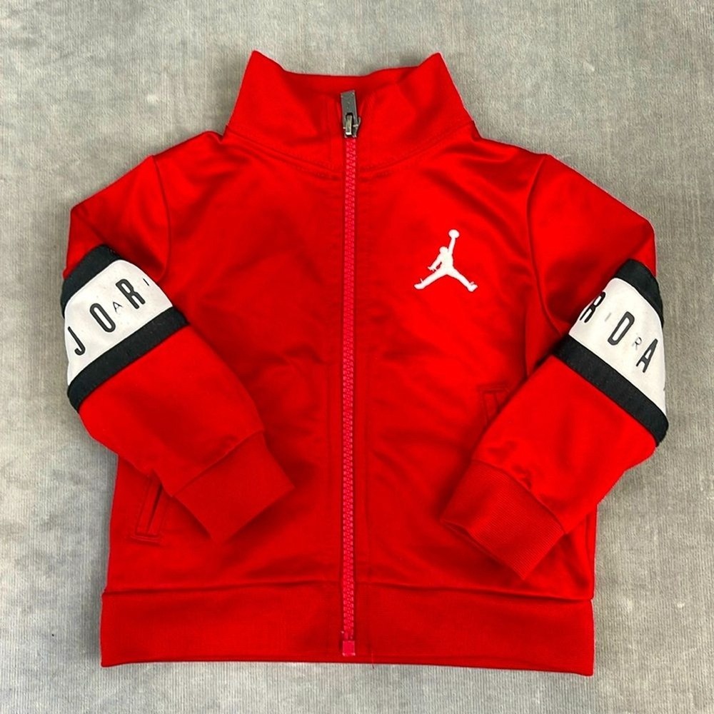 Jordan Track Jacket Kids 12M 74-80CM Red‎ White Black Jumpman Logo